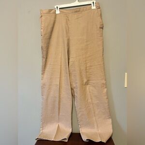 Alfred Dunner women’s cotton pull on Khaki Chinos elastic back waist size 16